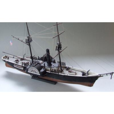 USS Harriet Jane 1850s paddle steamer gunboat Pyro kit built by Ed.jpg